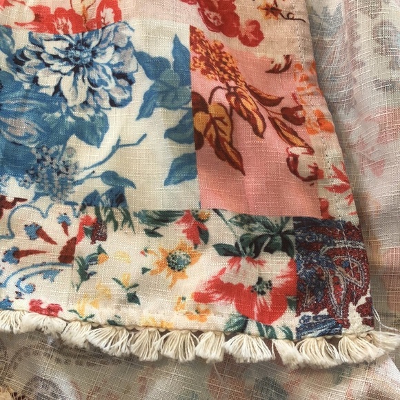 Goodnight Macaroon Brianna Boho Floral Patchwork Fringe Kimono NWT - Picture 5 of 11